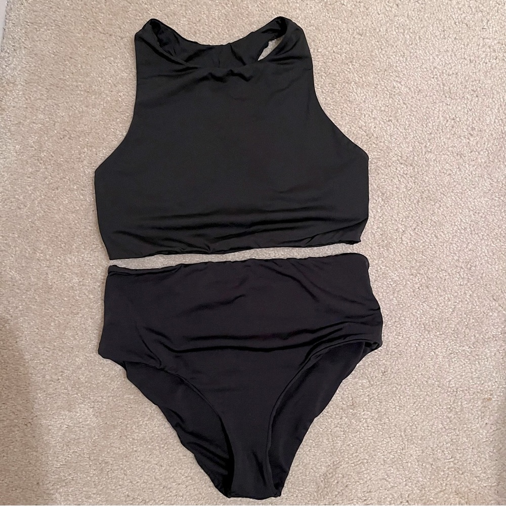 Carve Designs Reversible Swim Suit Set Black